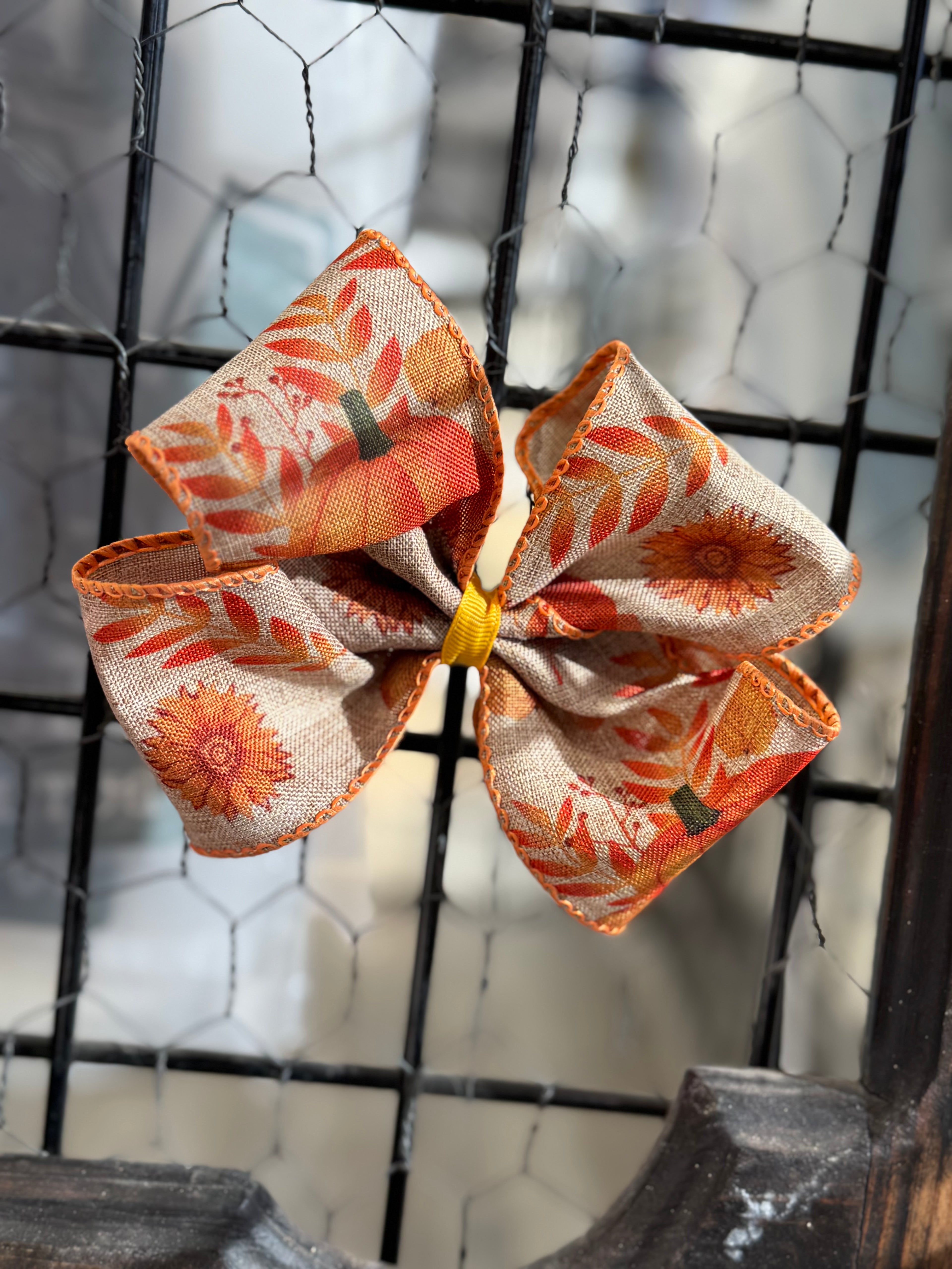 Pumpkin Patch Hair Bow
