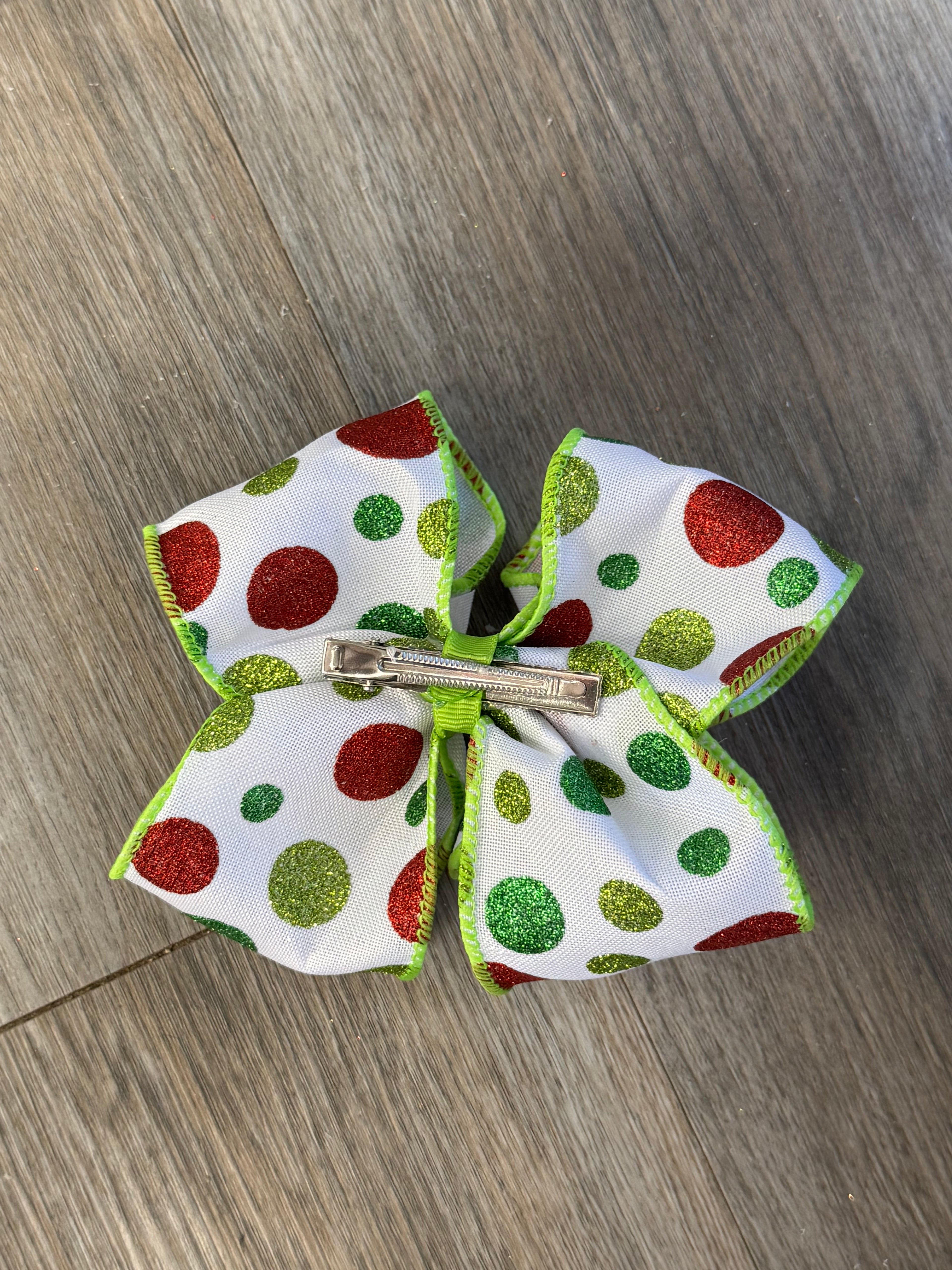 Christmas Confetti Hair Bow
