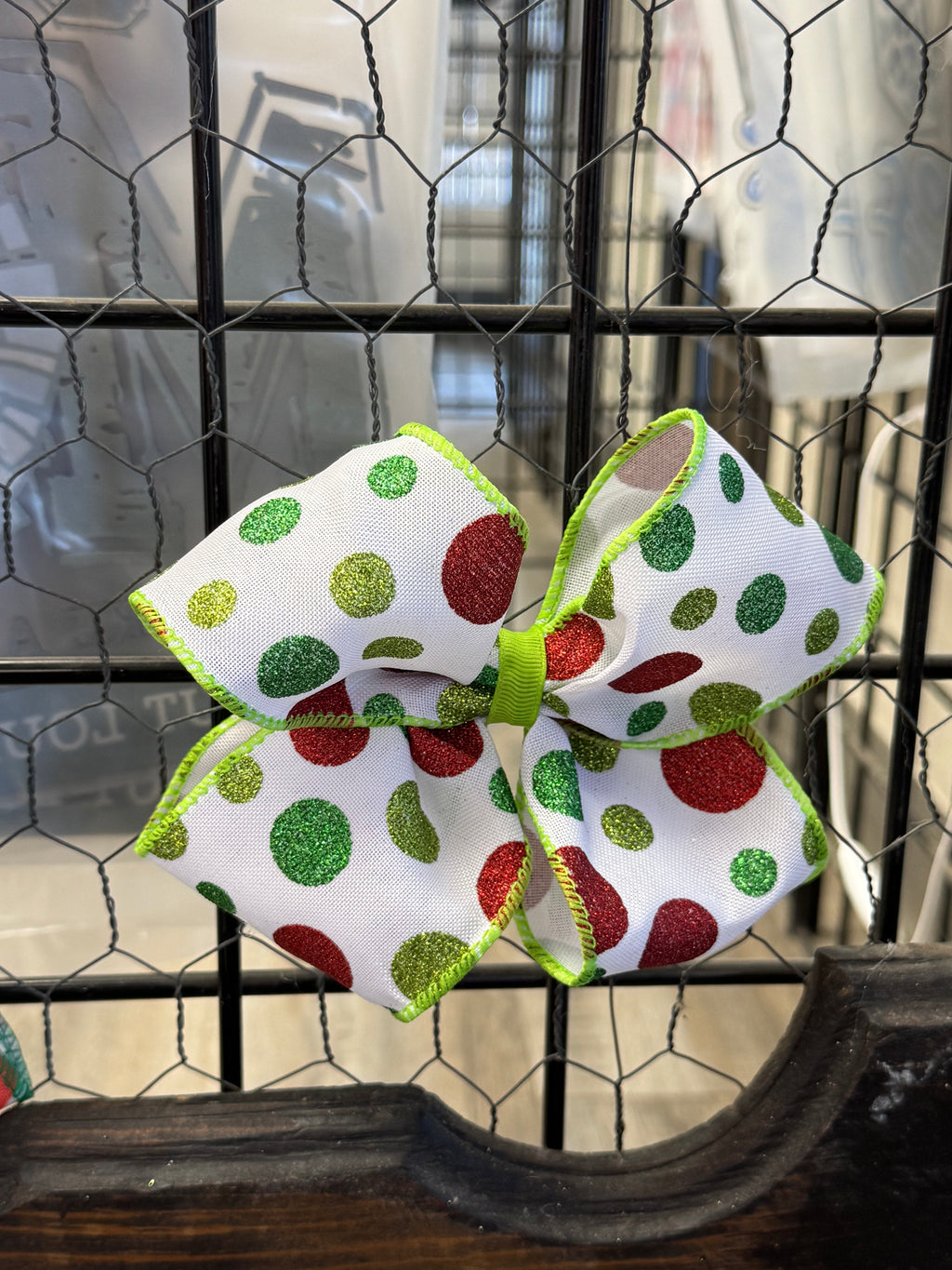 Christmas Confetti Hair Bow