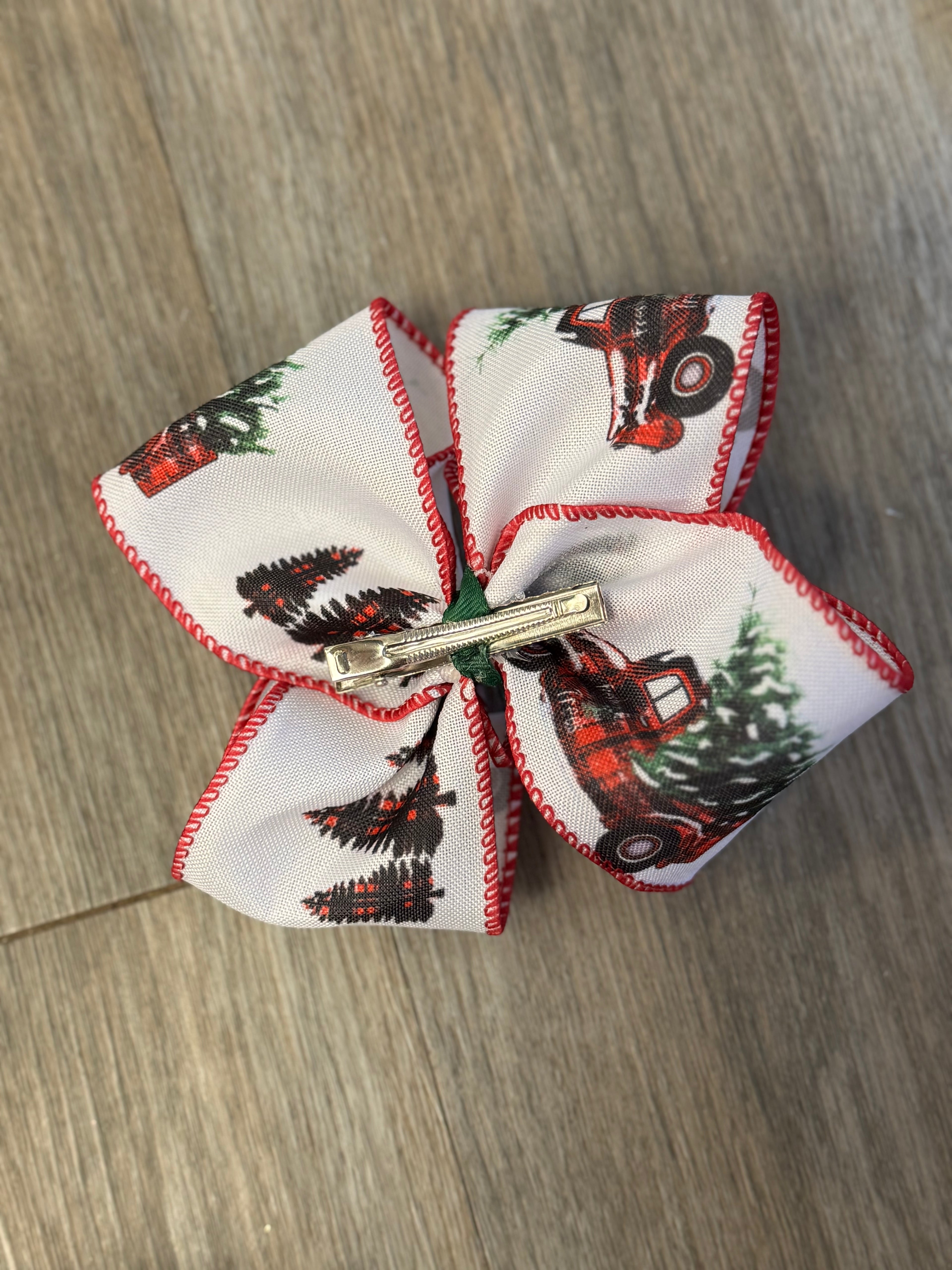 Christmas on the Farm Hair Bow