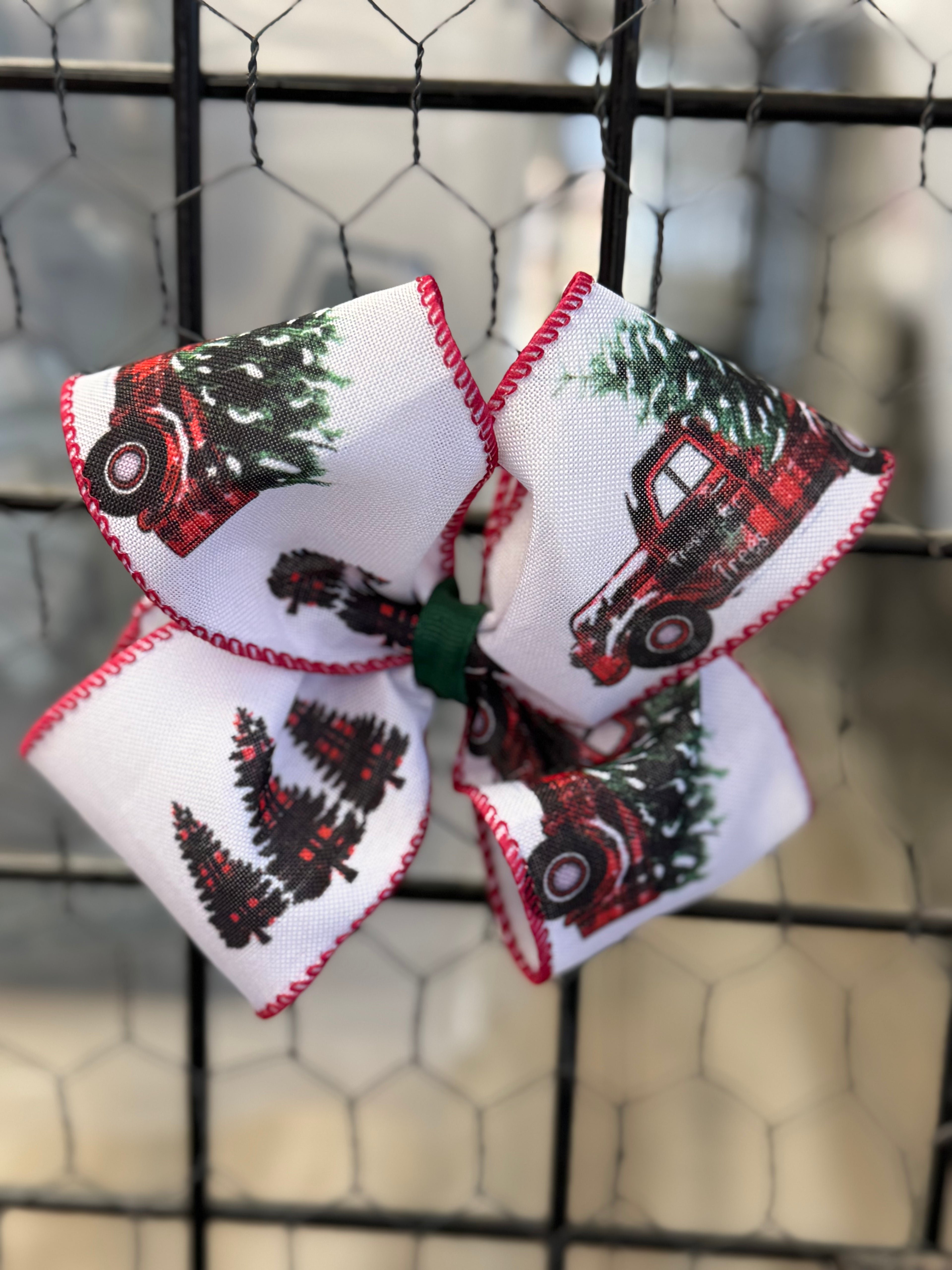 Christmas on the Farm Hair Bow