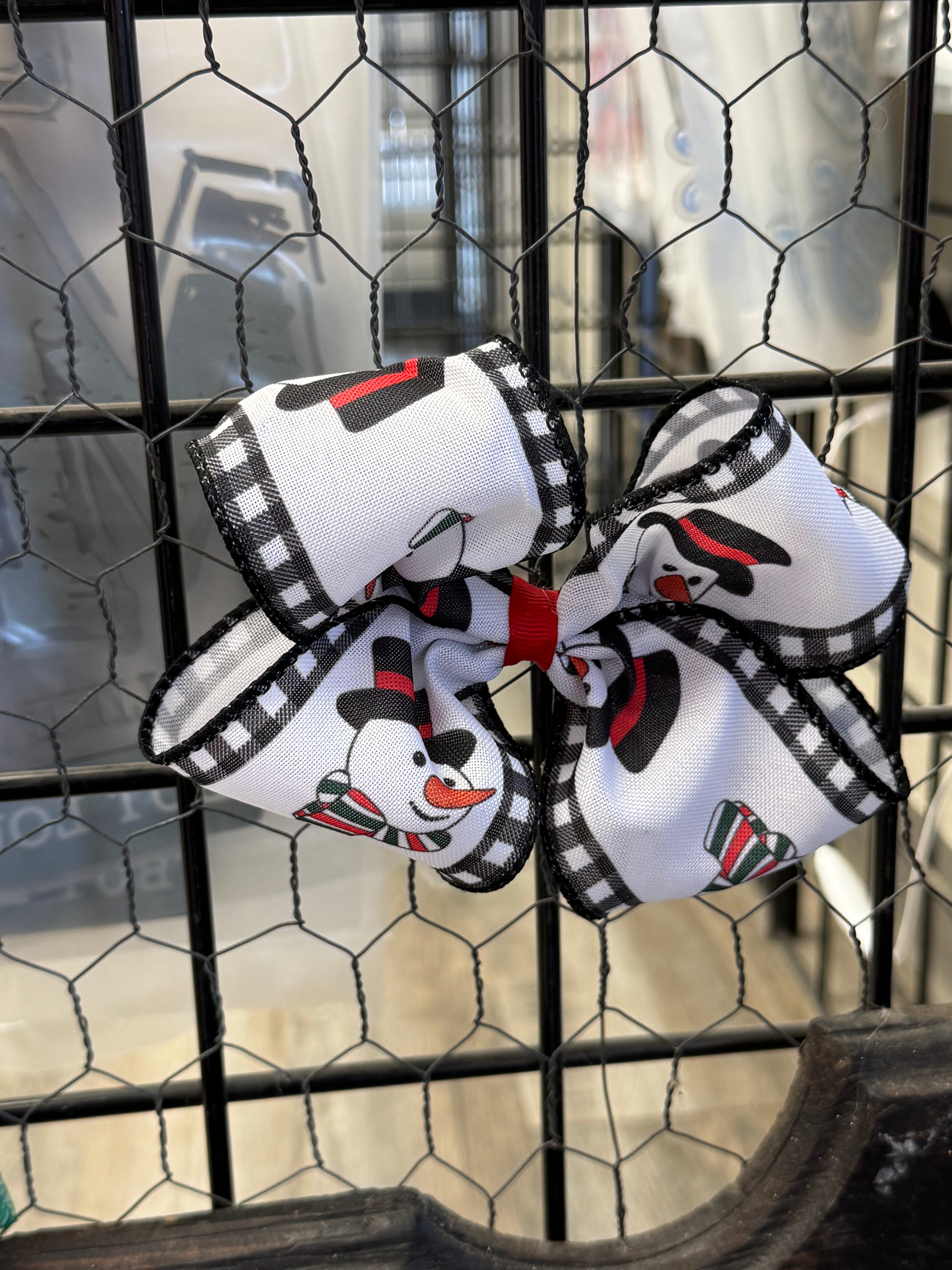 Frosty the Snowman Hair Bow