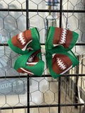 Game Day Green Hair Bow