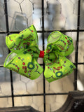 Grinch-Mas Hair Bow
