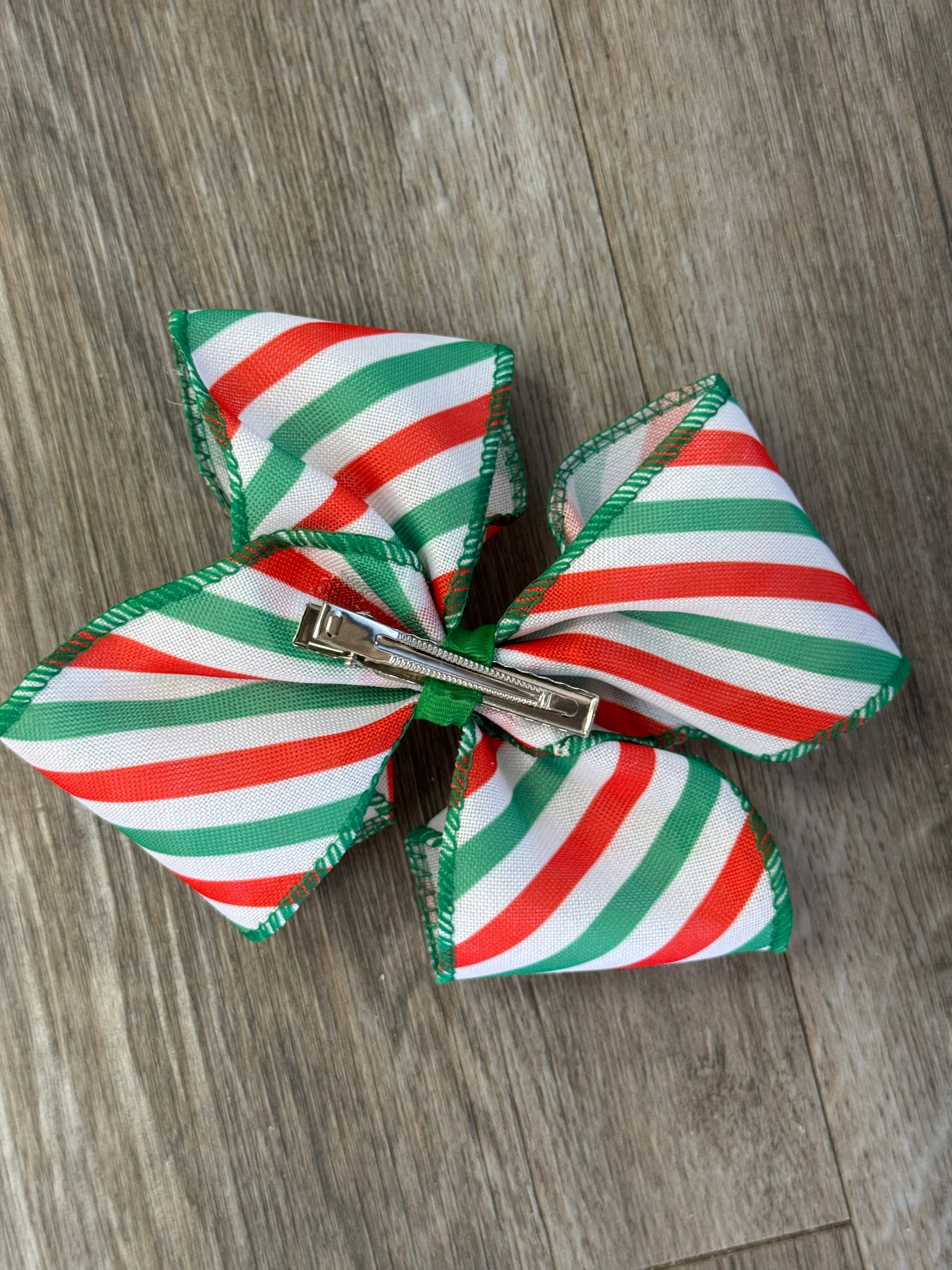 Peppermint Parade Hair Bow