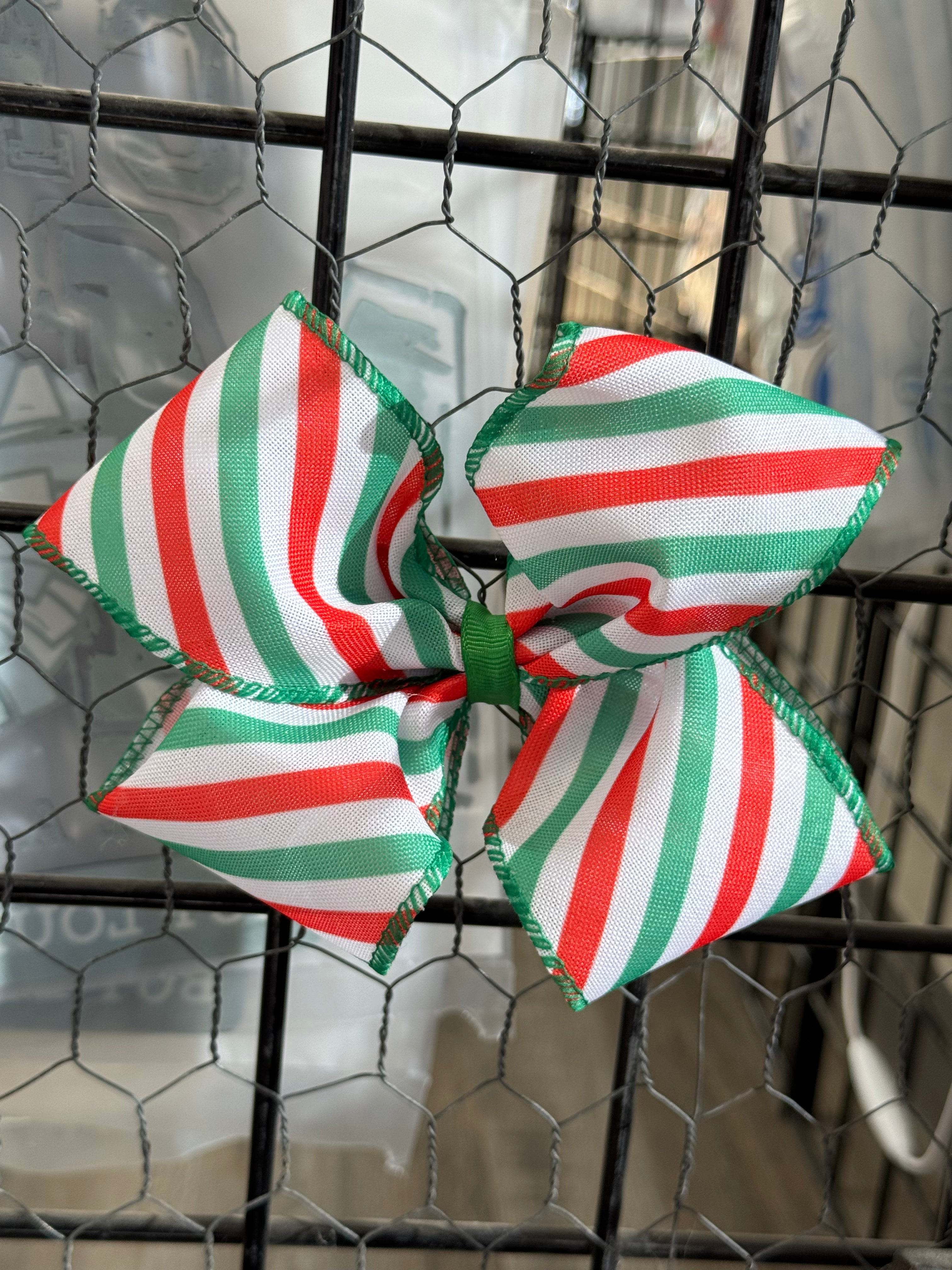 Peppermint Parade Hair Bow