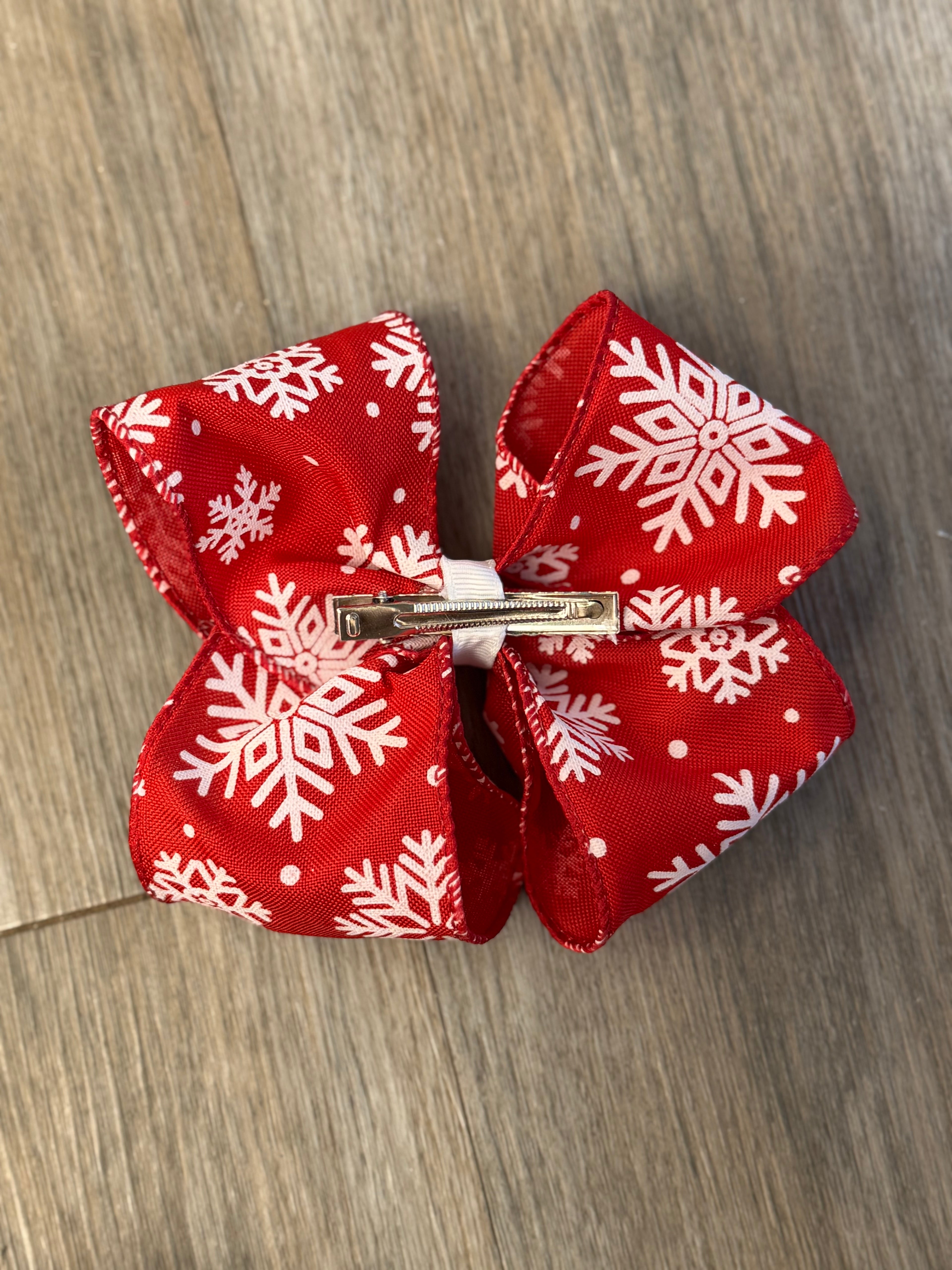 Snowflake Hair Bow