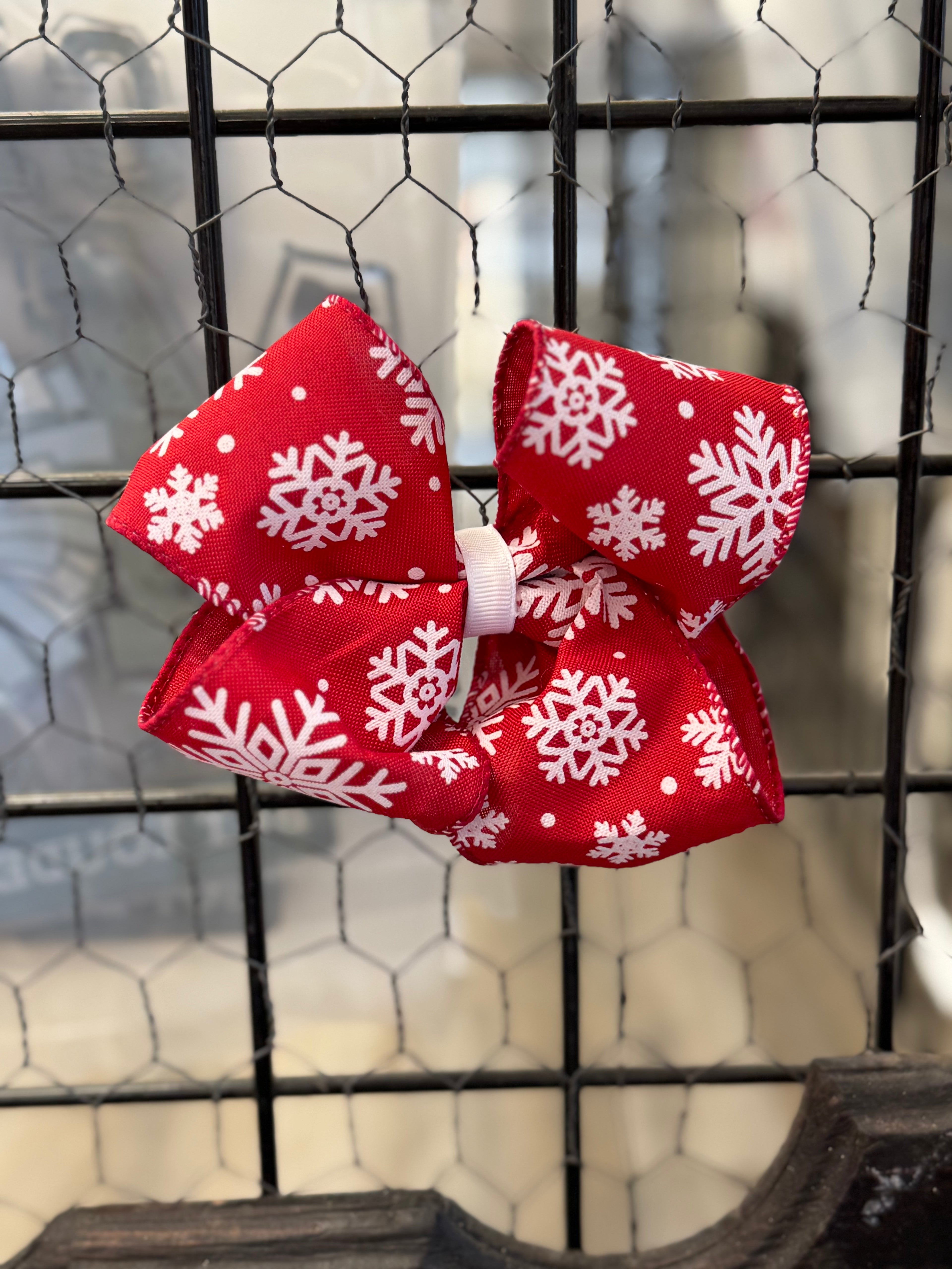 Snowflake Hair Bow
