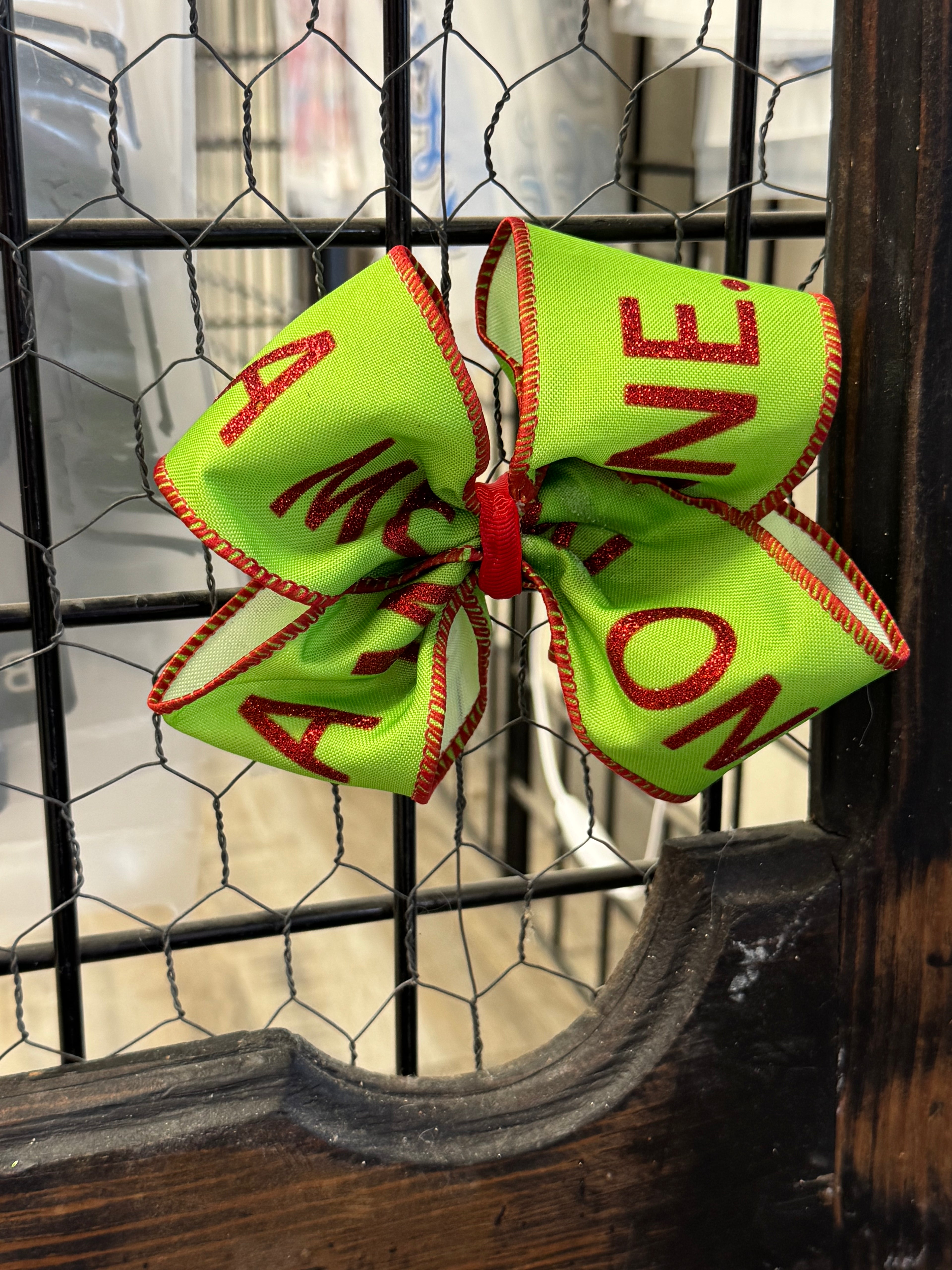 You're A Mean One Hair Bow